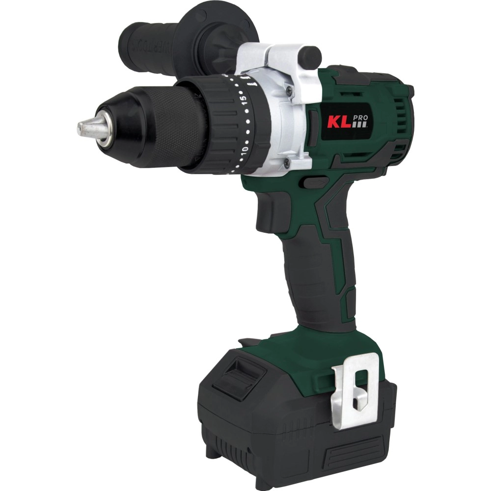 Klpro Kldm18B-50 18Volt/5.0Ah Li/Ion Çift Akülü Kömürsüz Profesyonel Darbeli Matkap
